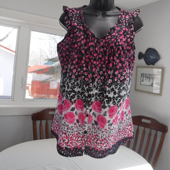 Art and Soul Sleveless 100% cotton Blouse size M - Picture 2 of 8